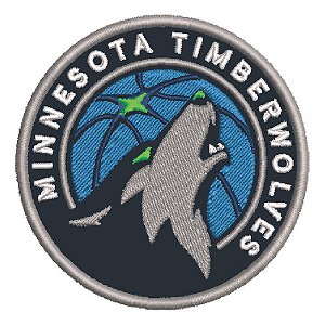 Patch Bordado Esportes Nba Minnesota Timberwolves 8x8cm
