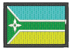 Patch Bordado Bandeiras Bandeira Amapa 6x4cm