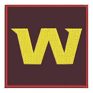 Patch Bordado Esportes Nfl Washington Football 8x8cm