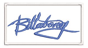Patch Bordado Diversos Billa Bong 10x5cm
