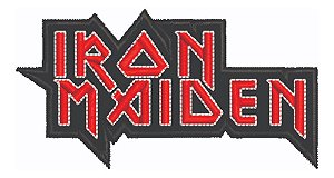 Patch Bordado Música Iron Maiden 10x5,2cm