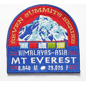 Patch Bordado Placas Mt Everest 10x9,7cm