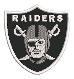 Patch Bordado Esportes Nfl Las Vegas Raiders 8x8cm