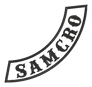 Patch Bordado Diversos Sons Of Anarchy Sancro 28x28cm