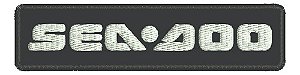 Patch Bordado Marcas Seadoo Mrc029 10x2,5cm