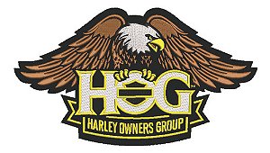 Patch Bordado Harley Davidson Aguia Hog 28x16cm
