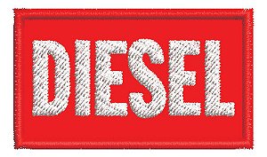 Patch Bordado Marcas Diesel 6x3,5cm