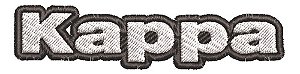 Patch Bordado Marcas Kappa Logo Com 10x2,3cm