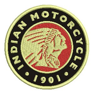 Patch Bordado Indian Motorcycles Indian Logo 9x9cm