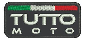 Patch Bordado Acessórios Tutto Moto Logo 8x3,7cm