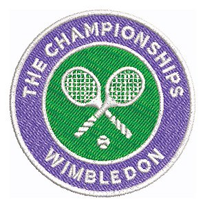 Patch Bordado Esportes Wimbledon Championships Tennis 6x6cm