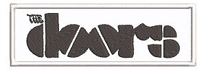 Patch Bordado Música The Doors 10x3,5cm