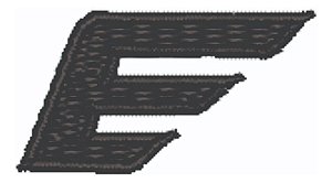 Patch Bordado Marcas Kit Ellus Logo 2x1,5cm