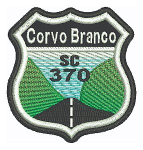 Patch Bordado Placas Serra Do Corvo Sc370 5,6x6cm