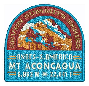 Patch Bordado Placas Mt Aconcagua 10x9,7cm
