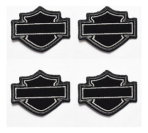 Patch Bordado Harley Davidson Body Shield 4x3,2cm