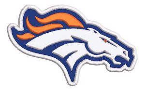 Patch Bordado Esportes Nfl Denver Broncos 8x8cm