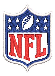 Patch Bordado Esportes Nfl Logo 5,7x8cm