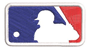 Patch Bordado Esportes Mlb Baiseball Logo 6x4,4cm