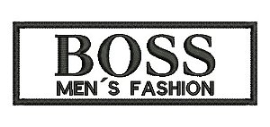 Patch Bordado Fórmula 1 Hugo Boss Mens Fashion 12x4cm