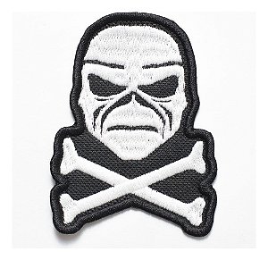 Patch Bordado Caveiras Caveira Eddie Iron Maiden 6,7x9cm