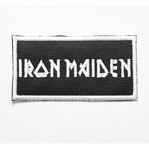 Patch Bordado Música Iron Maiden Tarjeta 9x4,5cm