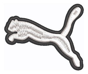 Patch Bordado Marcas Puma 75x63mm 7,5x6,3cm