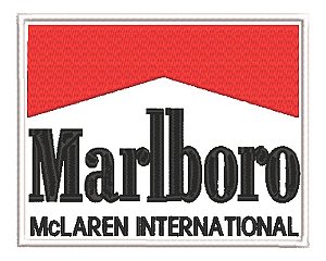 Patch Bordado Fórmula 1 Marlboro Mclaren Peito 15x12,2cm