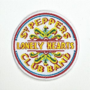 Patch Bordado Música Beatles Sgt Peppers 8x8cm