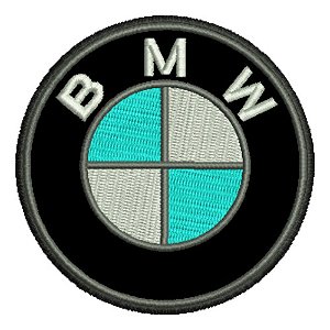 Patch Bordado Bmw Logo 8x8cm