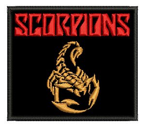Patch Bordado Música Scorpions 8x7cm