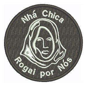 Patch Bordado Religiosos Nhá Chica 8x8cm