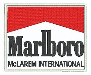 Patch Bordado Marcas Marlboro Peito E Costas 15x36cm