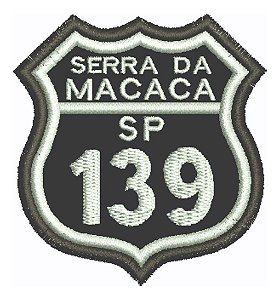 Patch Bordado Placas Serra Da Macaca Sp139 6x6cm