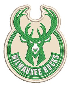 Patch Bordado Esportes Nba Milwalkee Bucks 6,5x8cm