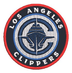 Patch Bordado Esportes Nba Los Angeles Clippers 8x8cm