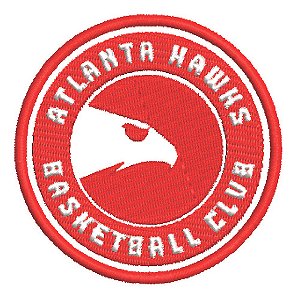 Patch Bordado Esportes Nba Atlanta Hawks 8x8cm
