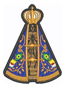 Patch Bordado Religiosos N S Aparecida 3,6x5cm