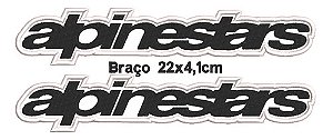 Patch Bordado Acessórios Alpinestars Braços 22x4cm