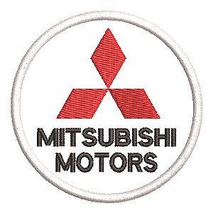 Patch Bordado Carros Mitsusbishi Motors Logo 7x7cm