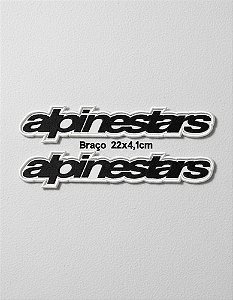 Patch Bordado Acessórios Alpinestars Braços 22x4,1cm