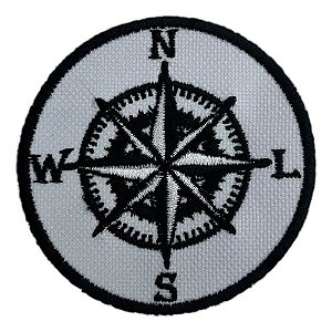 Patch Bordado Viagens Dos Ventos 7x7cm