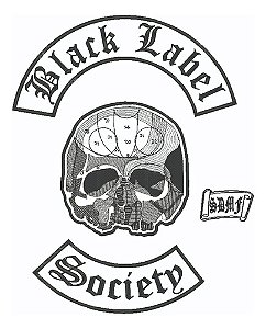Patch Bordado Música Kit Black Label Society Masculino 10x10cm