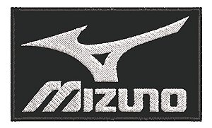 Patch Bordado Marcas Mizuno Fundo 10x6cm