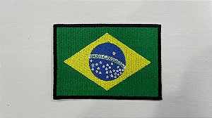 Patch Bordado Bandeiras Bandeira Brasil 20x14cm
