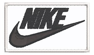 Patch Bordado Marcas Nike Logo Fundo 7x4cm