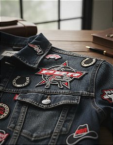 Patch Bordado Marcas Pbr Cowboy Country 20x20cm