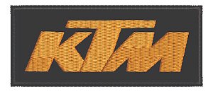 Patch Bordado Motos Ktm Logo 10x4,2cm