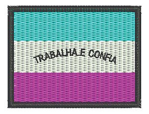 Patch Bordado Bandeiras Bandeira Espirito Santo 8x5cm