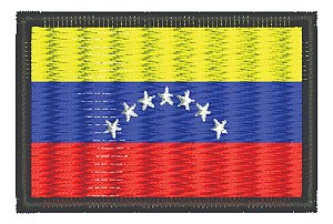 Patch Bordado Bandeiras Bandeira Venezuela 6x4cm